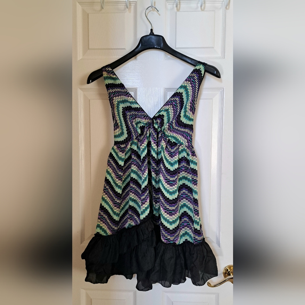 The Jaloux Silk Ruffle Tiered Slip Dress